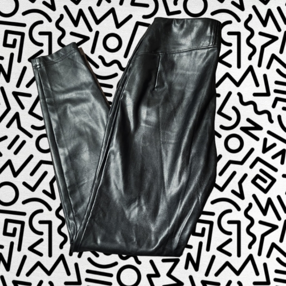 Womens faux leather pants